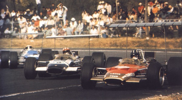 1968 Mexico (Graham Hill Lotus 49B, Jo Siffert Lotus 49B, Jackie Stewart Matra MS10).jpg
