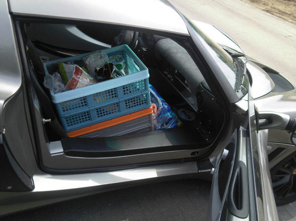 Boodschappen doen met de Lotus.