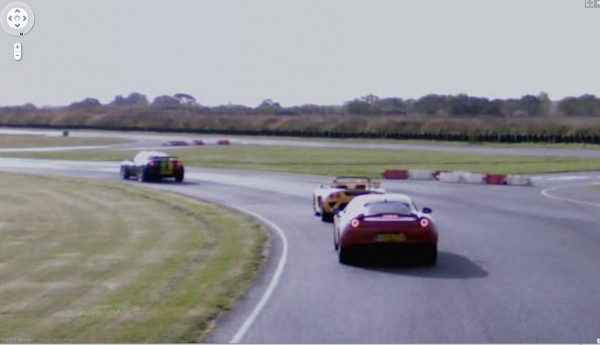 Lotus cars on Lotus Test Track Google Street View 2.JPG