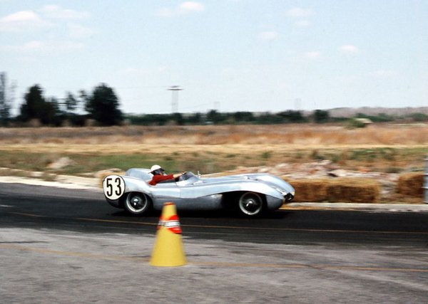 1956 Sebring 12 Hours - The #53 Lotus Mark IX of Joe Sheppard and Colin Chapman.jpg