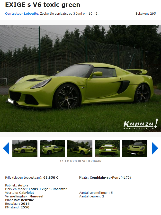 2016-06-07 22_36_20-EXIGE s V6 toxic green, Auto's, Comblain-au-Pont _ Kapaza.be.png