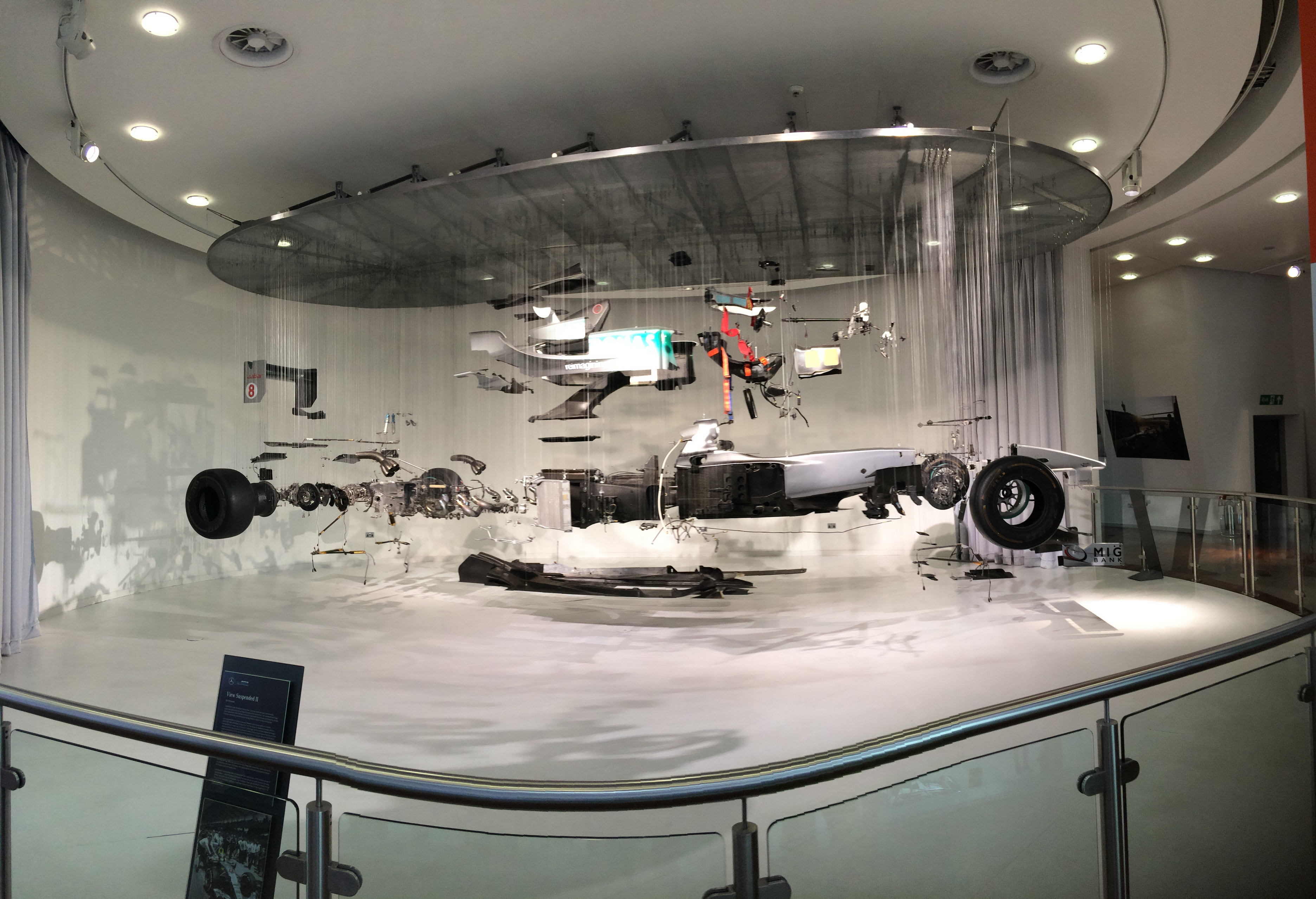 Mercedes F1 exploded