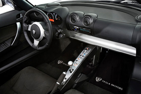 Tesla Roadster - interieur